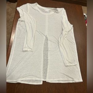 White long sleeve lululemon shirt
